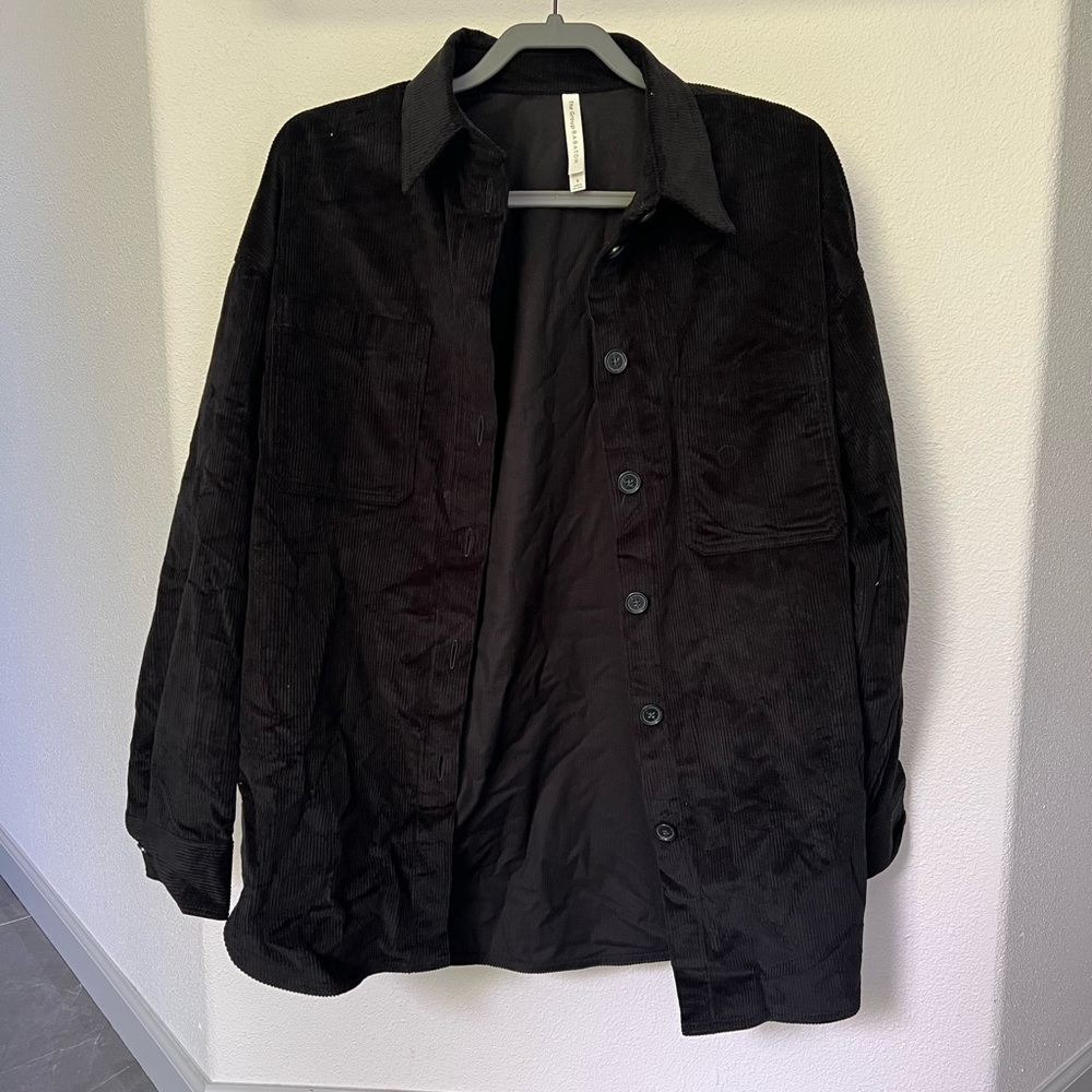 Aritzia Black Corduroy Jacket